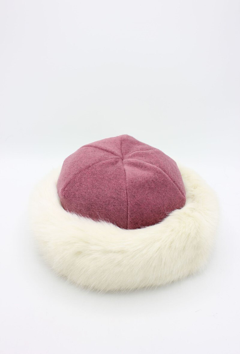 Wholesaler Hologramme Paris - Portugal toque in water-repellent polyester with synthetic fur