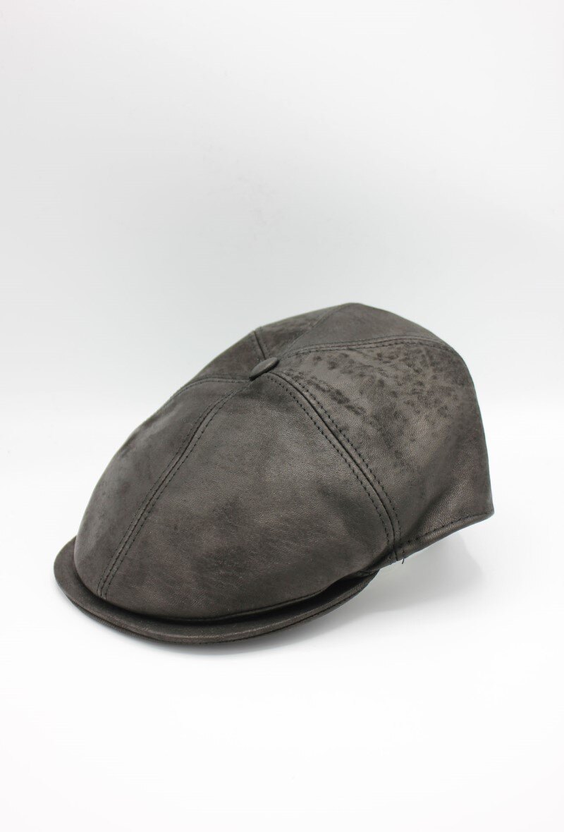 Wholesaler Hologramme Paris - Italian Newsboy Cap in real leather