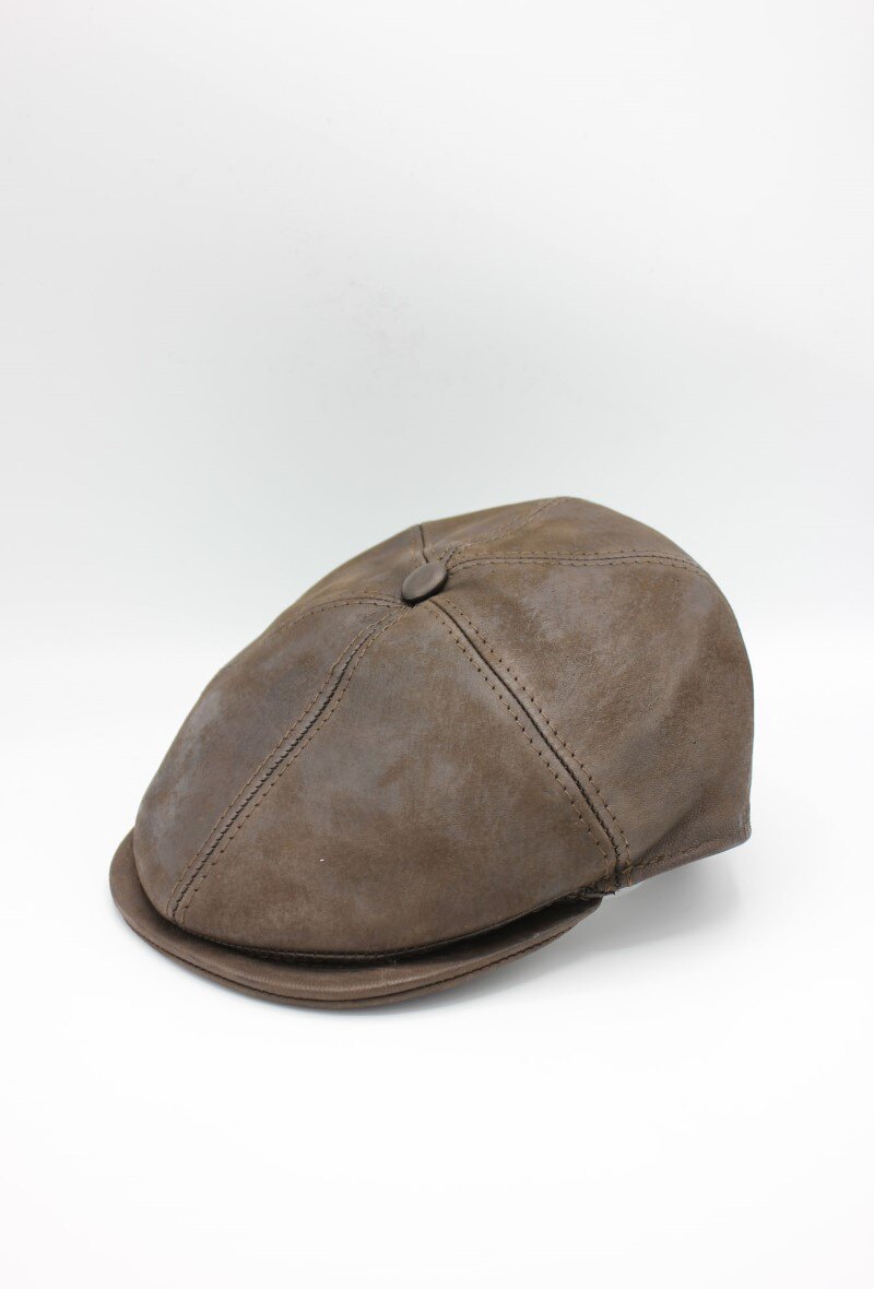 Wholesaler Hologramme Paris - Italian Newsboy Cap in real leather