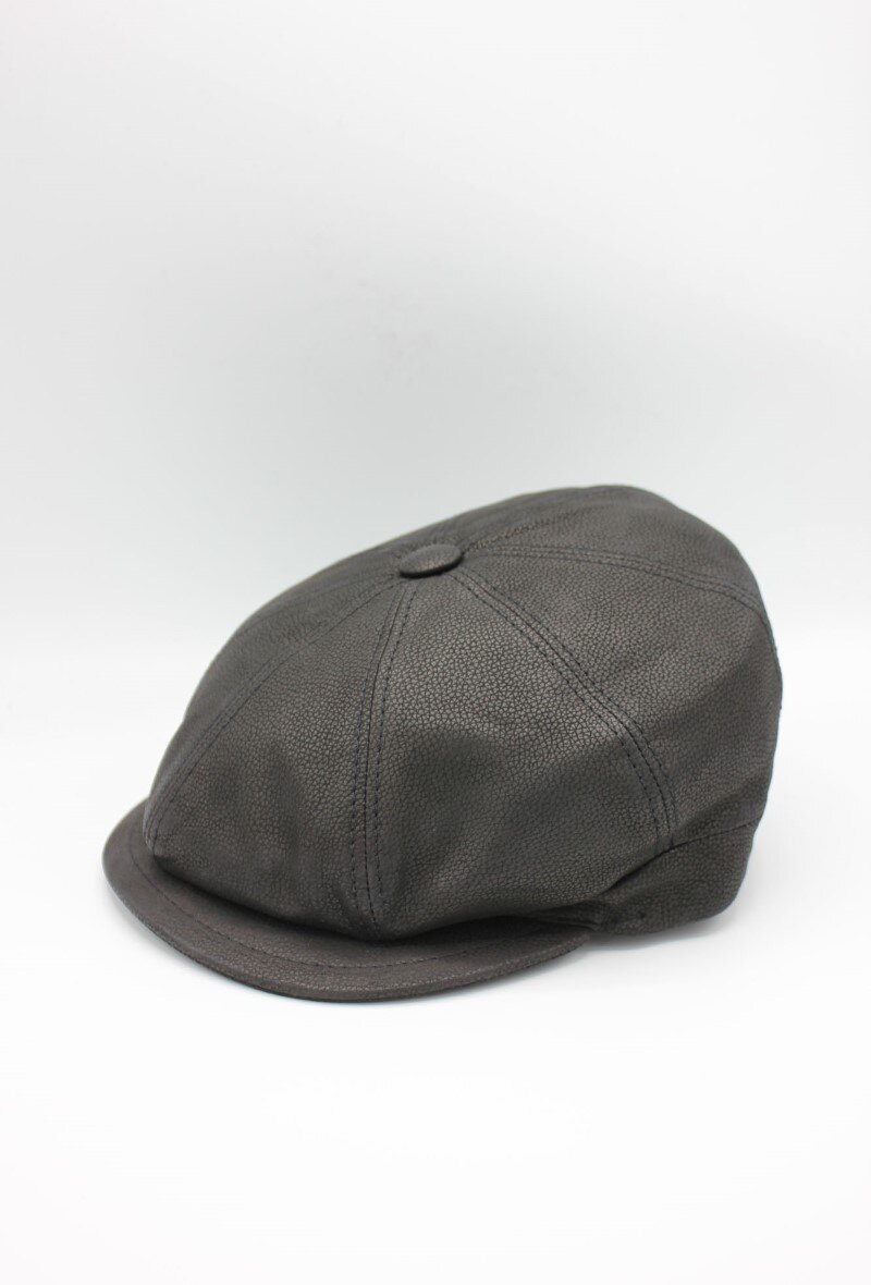 Wholesaler Hologramme Paris - Italian Newsboy Cap in real leather