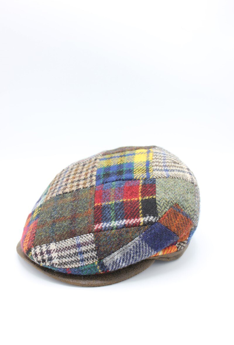Mayorista Hologramme Paris - Gorra plana italiana de pura lana virgen Harris Tweed