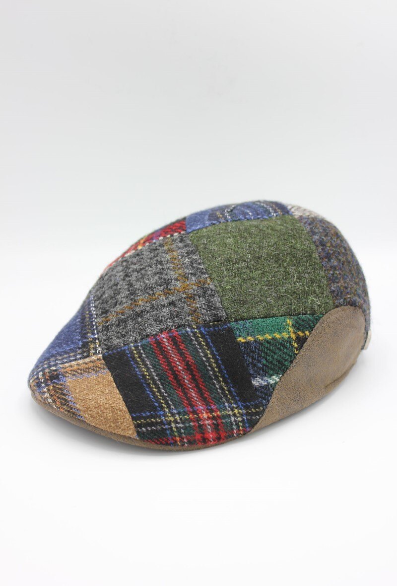 Mayorista Hologramme Paris - Gorra plana italiana de pura lana virgen Harris Tweed