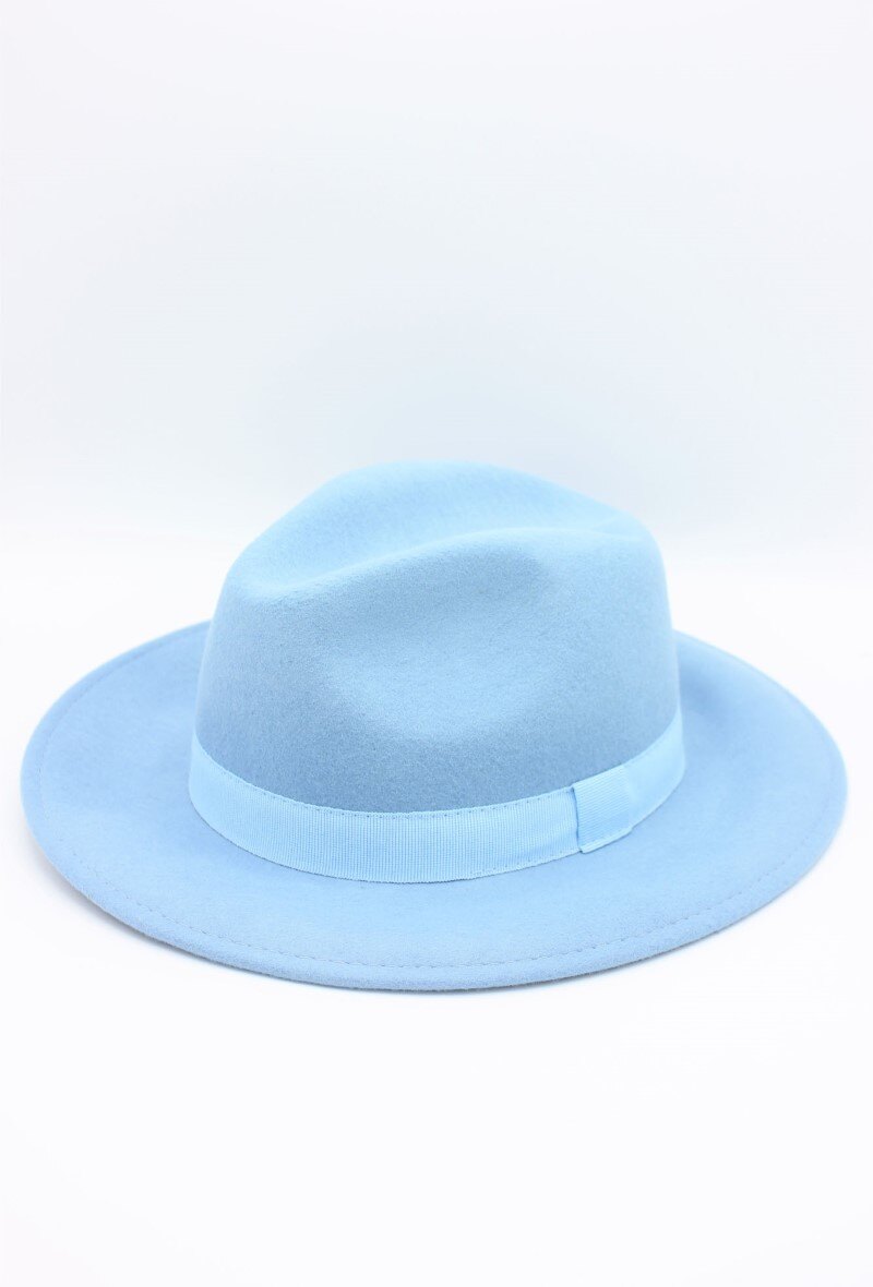 Grossiste Hologramme Paris - Chapeau Fedora en laine classique avec ruban