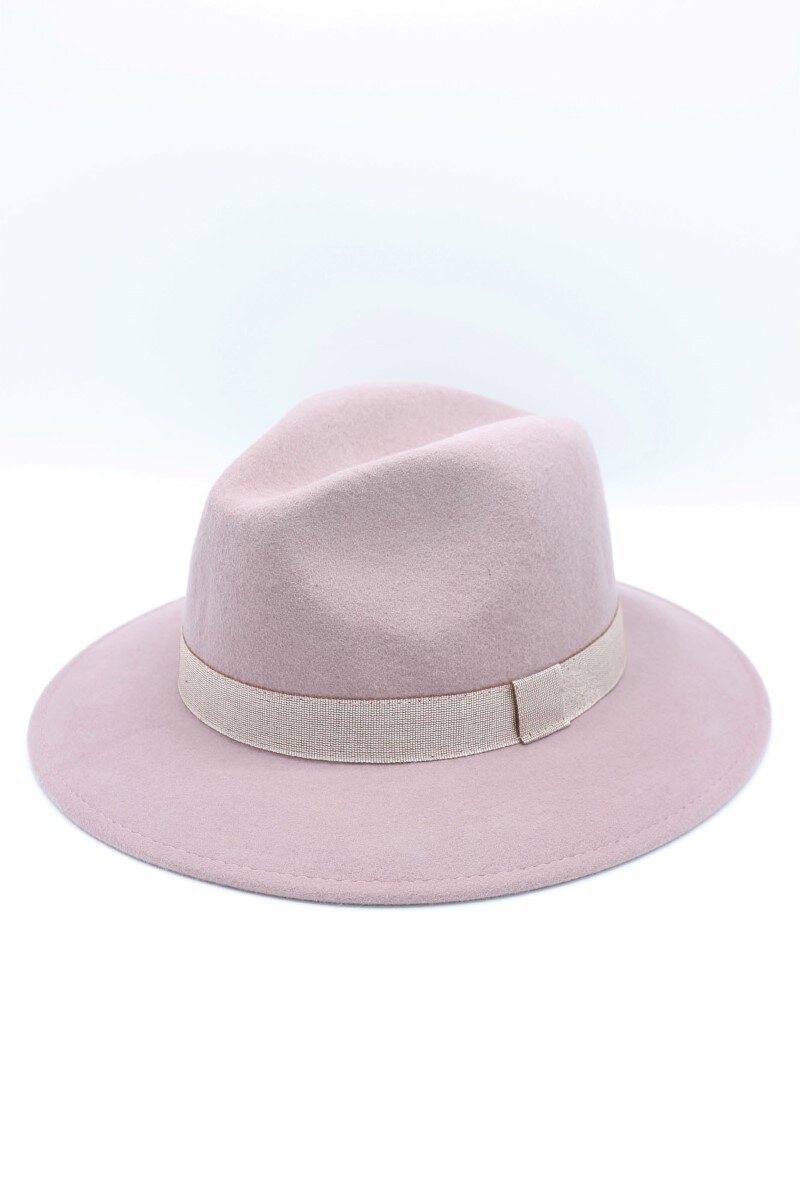 Grossiste Hologramme Paris - Chapeau Fedora en laine classique avec ruban