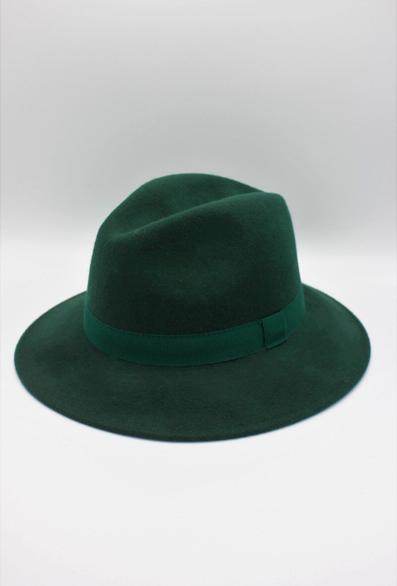 Grossiste Hologramme Paris - Chapeau Fedora en laine classique avec ruban