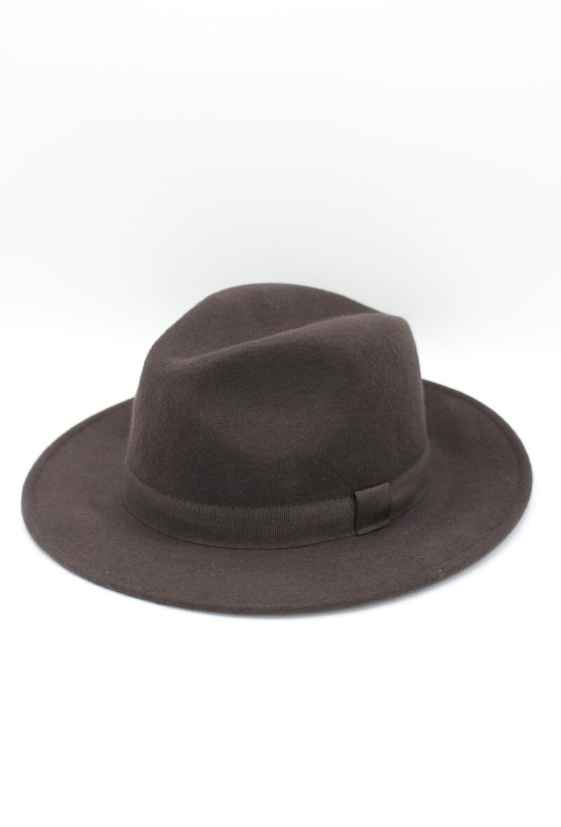 Grossiste Hologramme Paris - Chapeau Fedora en laine classique avec ruban