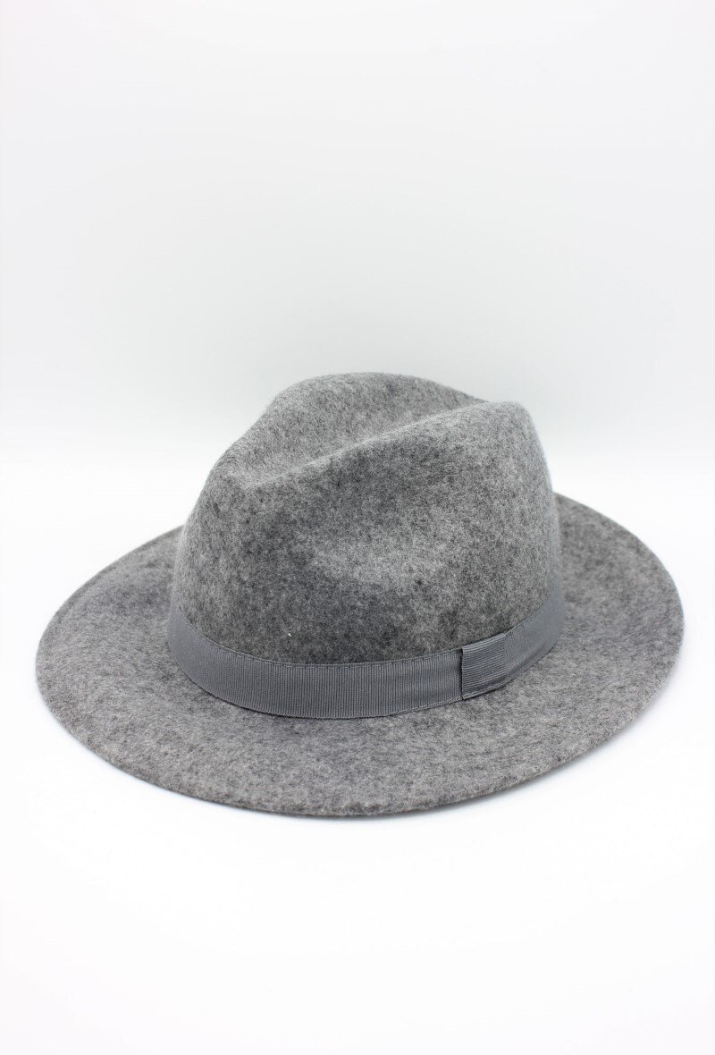 Grossiste Hologramme Paris - Chapeau Fedora en laine classique avec ruban