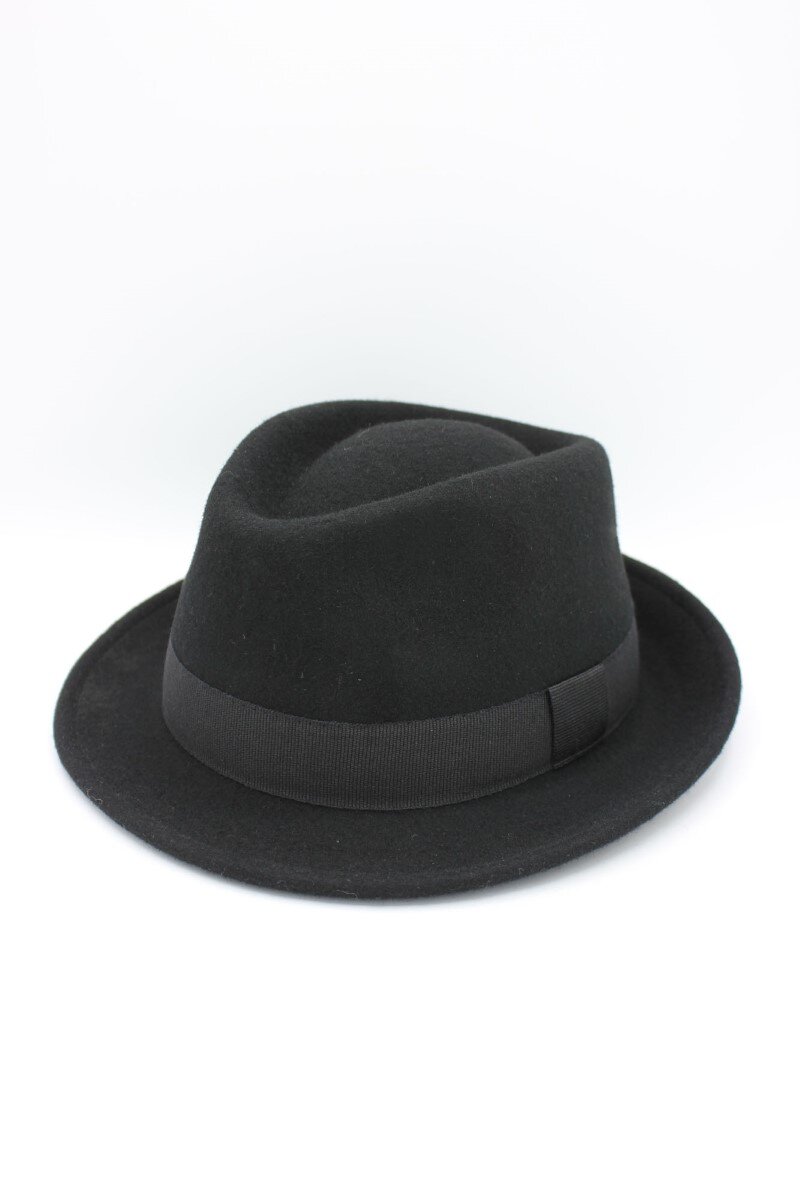 Grossiste Hologramme Paris - Chapeau Italien en pure laine Waterproof Crushable avec ruban