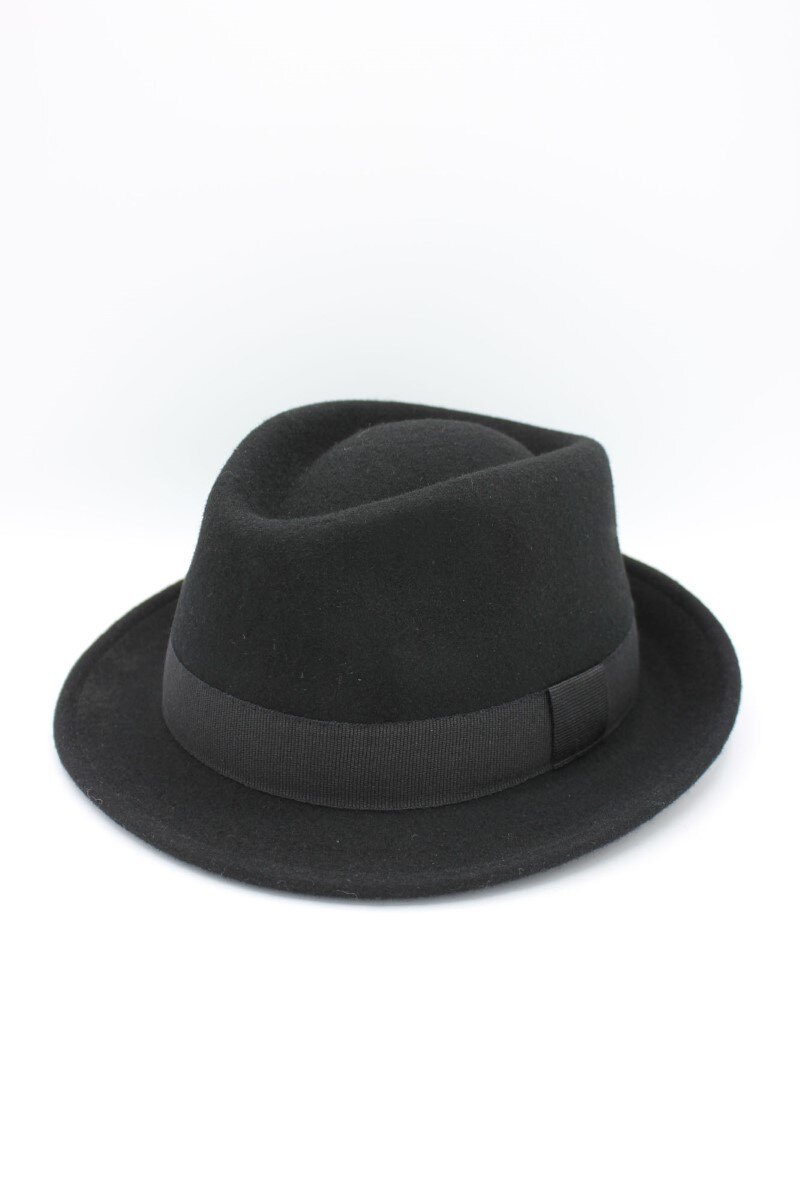 Grossiste Hologramme Paris - Chapeau Italien en pure laine Waterproof Crushable avec ruban