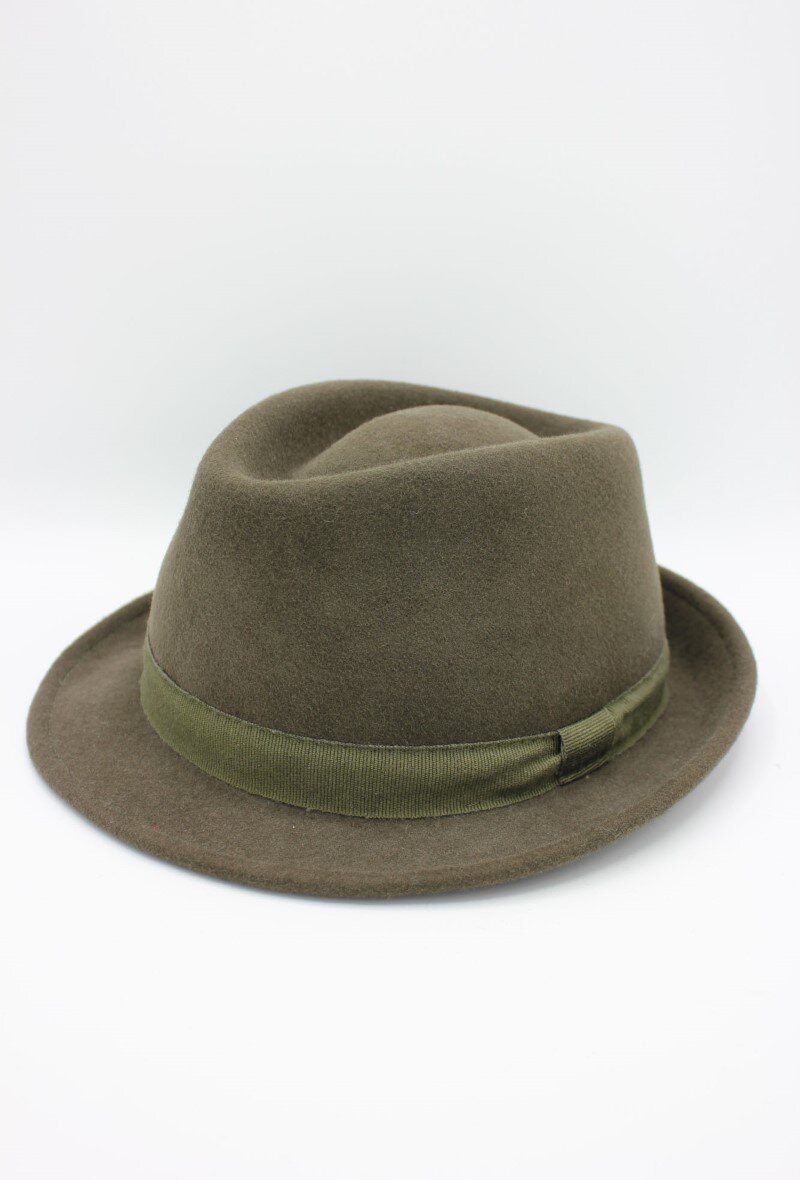 Grossiste Hologramme Paris - Chapeau Italien en pure laine Waterproof Crushable avec ruban
