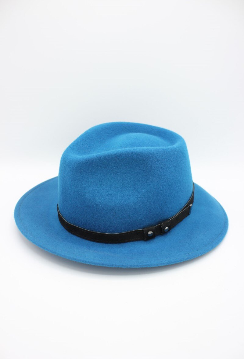 Mayorista Hologramme Paris - Sombrero italiano de lana pura con cinturón negro