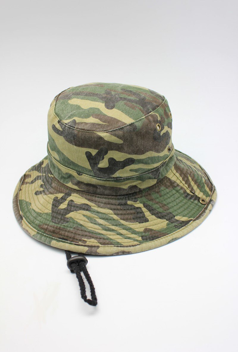 Mayorista Hologramme Paris - Sombrero de cubo de algodón camuflaje militar con cordón