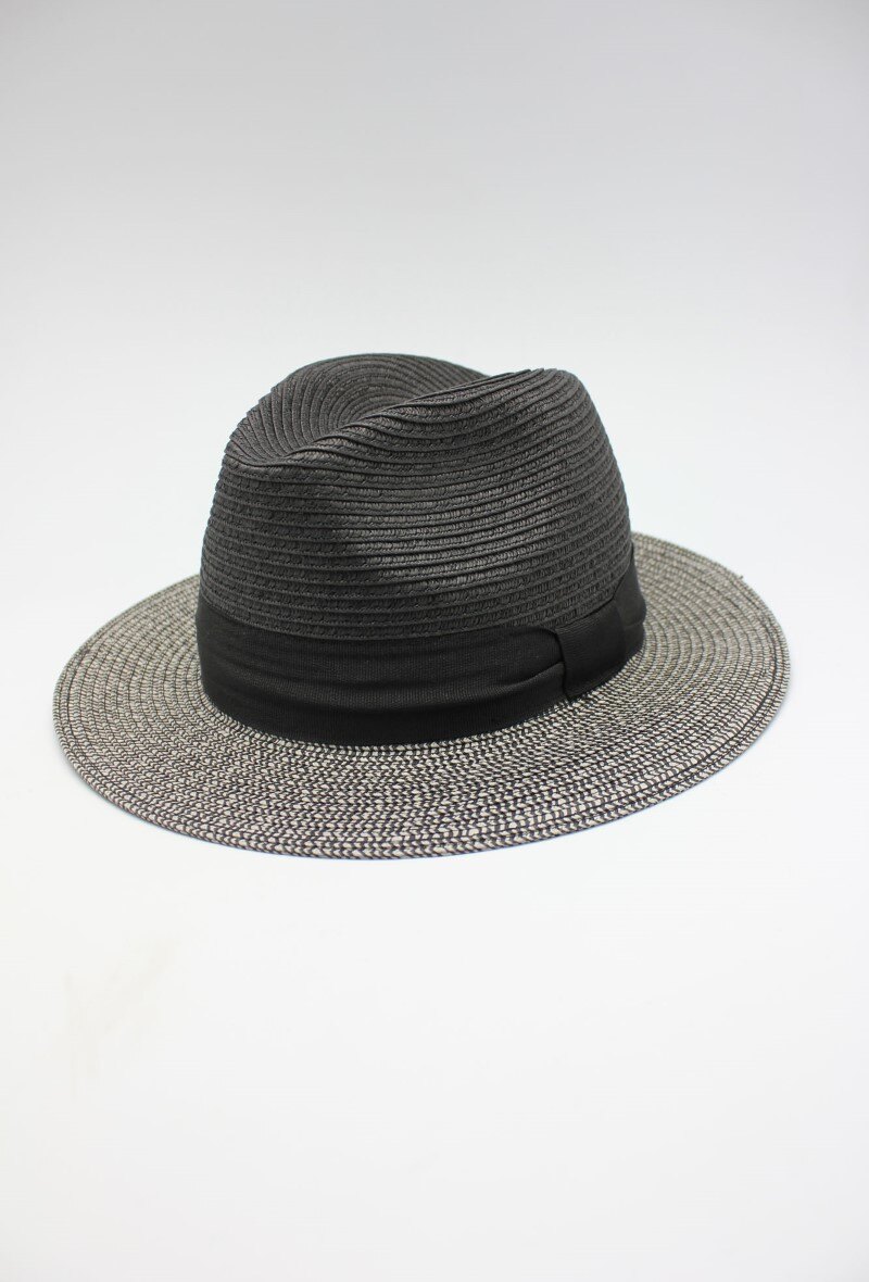 Grossista Hologramme Paris - Cappello di carta bicolore con nastro contrastante