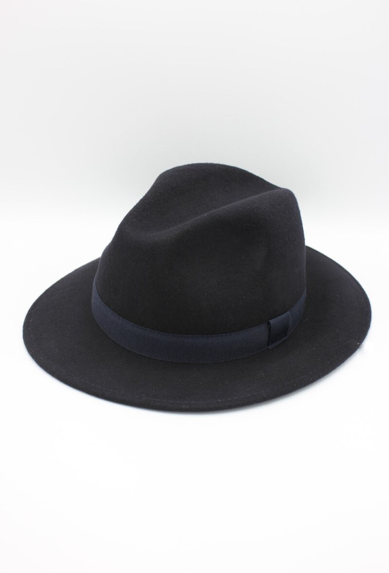Großhändler Hologramme Paris - Italienische Fedora aus klassischer reiner Wolle mit Schleife