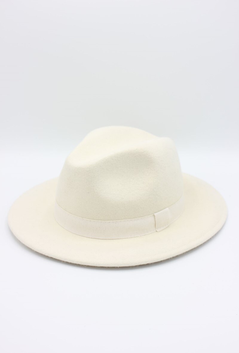 Großhändler Hologramme Paris - Italienische Fedora aus klassischer reiner Wolle mit Schleife