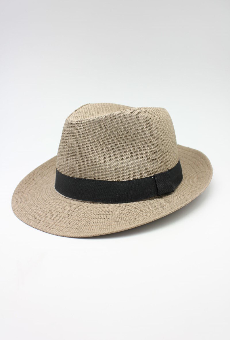 Mayorista Hologramme Paris - Sombreros de papel de ala ancha con Gros Grain negro
