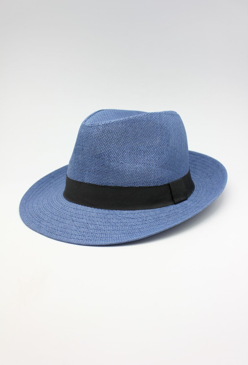Mayorista Hologramme Paris - Sombreros de papel de ala ancha con Gros Grain negro