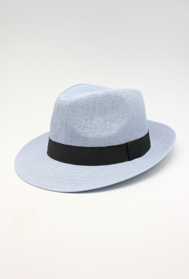 Mayorista Hologramme Paris - Sombreros de papel de ala ancha con Gros Grain negro