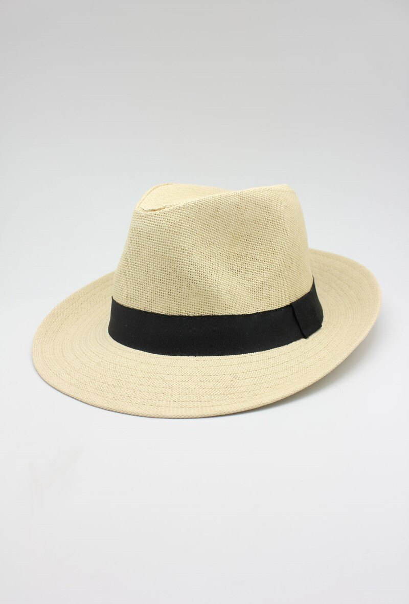 Mayorista Hologramme Paris - Sombreros de papel de ala ancha con Gros Grain negro