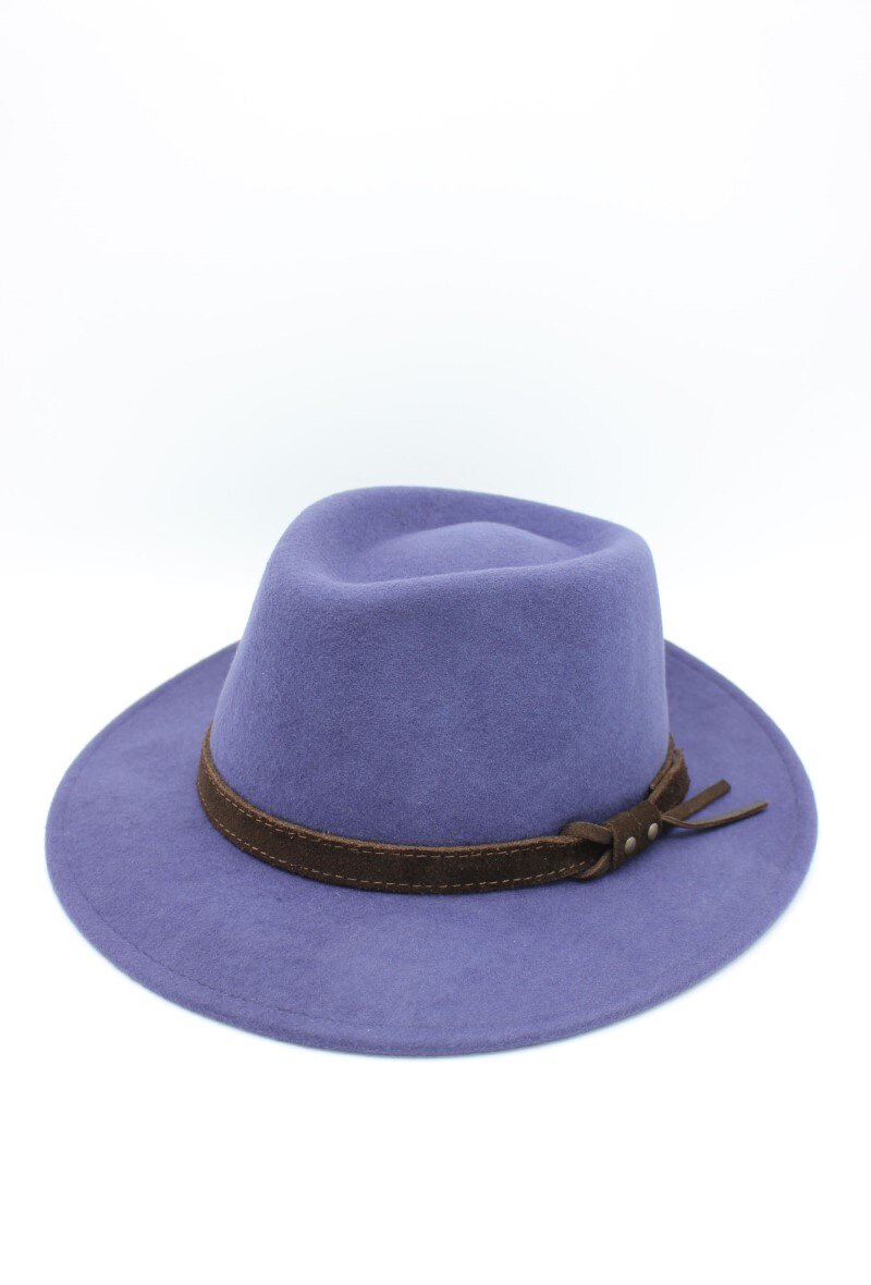 Wholesaler Hologramme Paris - Italian Fedora in pure wool Waterproof Crushable with belt