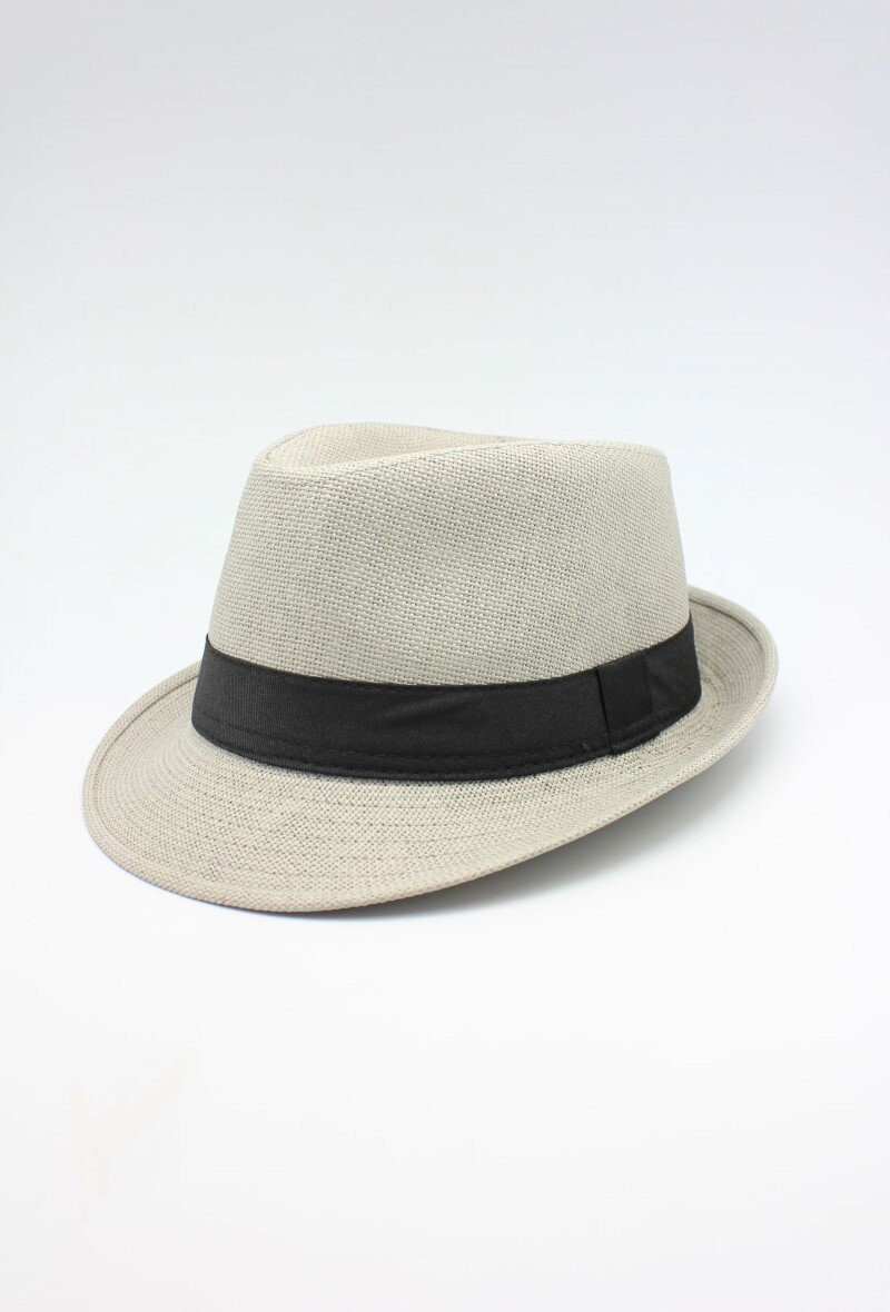 Grossiste Hologramme Paris - Chapeaux en papier uni petit bord Gros Grain Noir