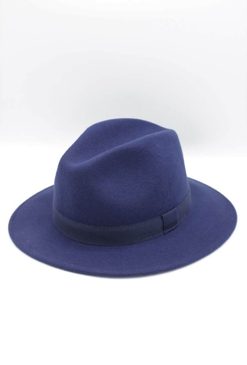 Grossiste Hologramme Paris - Fedora Italien en laine New Art 01 Bleu Royal