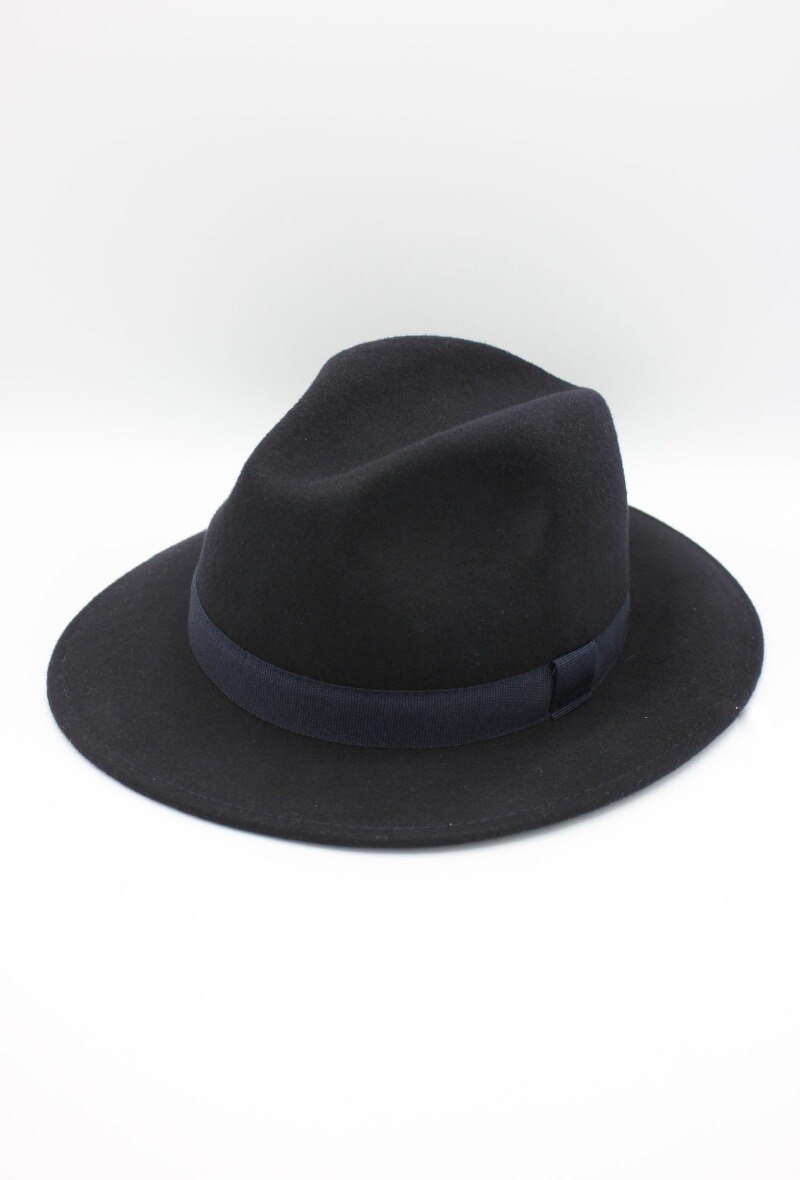 Großhändler Hologramme Paris - Italienische Fedora aus klassischer reiner Wolle mit Band