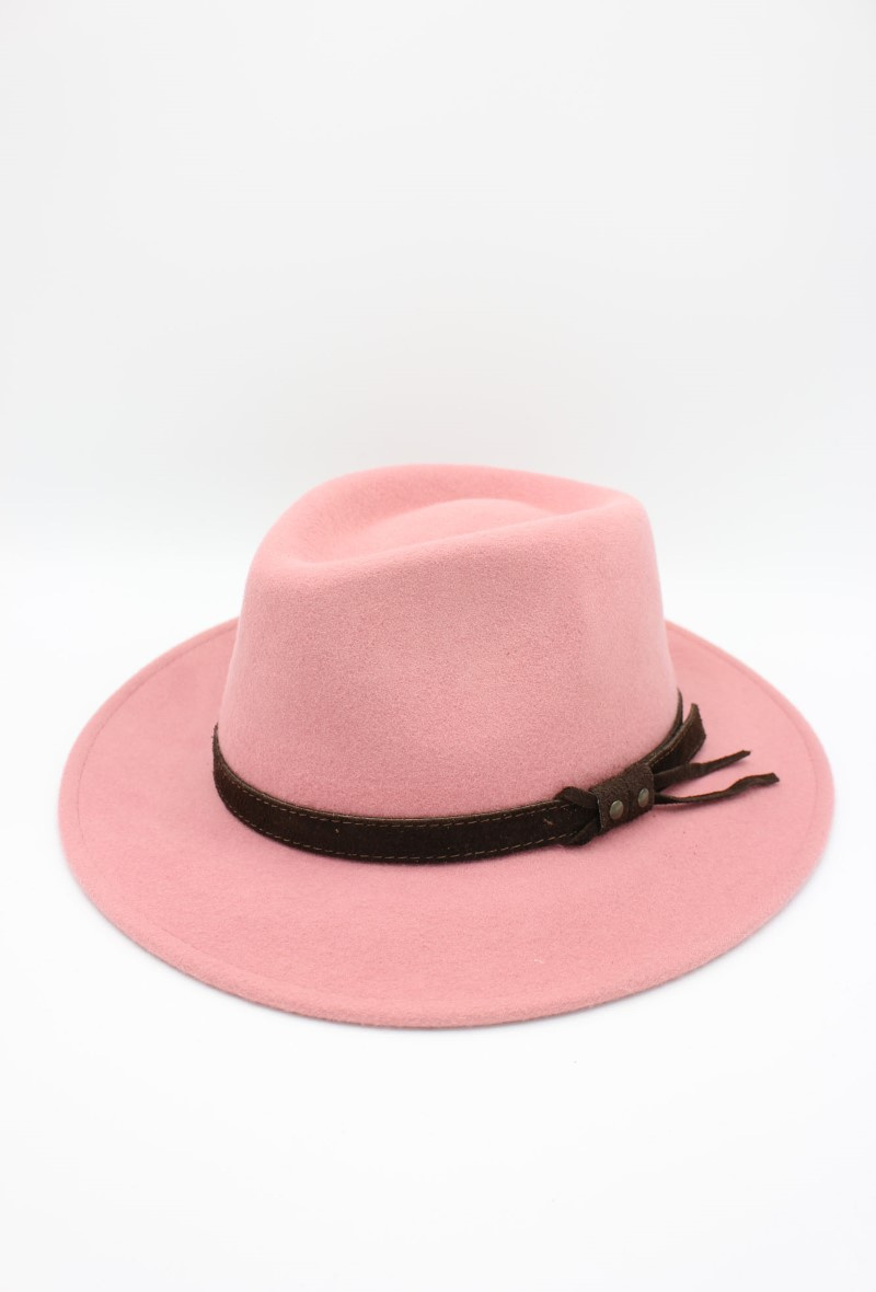 Grossiste Hologramme Paris - Chapeau Italien en pure laine Waterproof Crushable avec ceinture