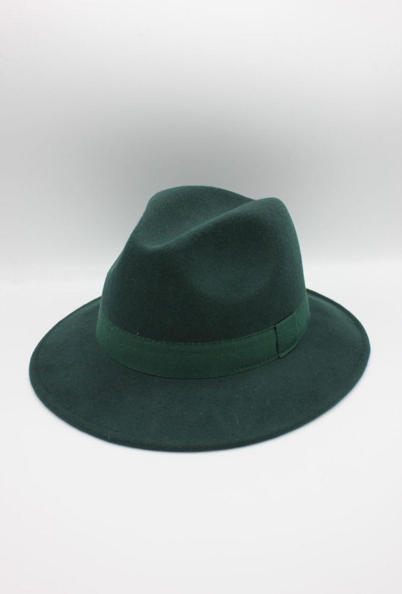Grossiste Hologramme Paris - Chapeau Italien en pure laine Waterproof Crushable avec ruban