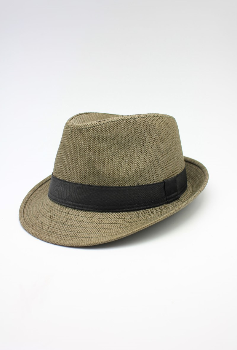 Wholesaler Hologramme Paris - Plain paper hat with small brim Gros Grain Black