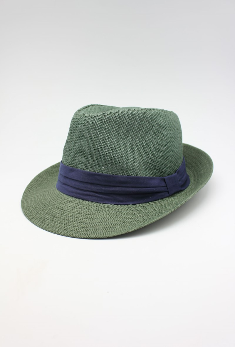 Grossista Hologramme Paris - Cappello di carta con nastro blu scuro
