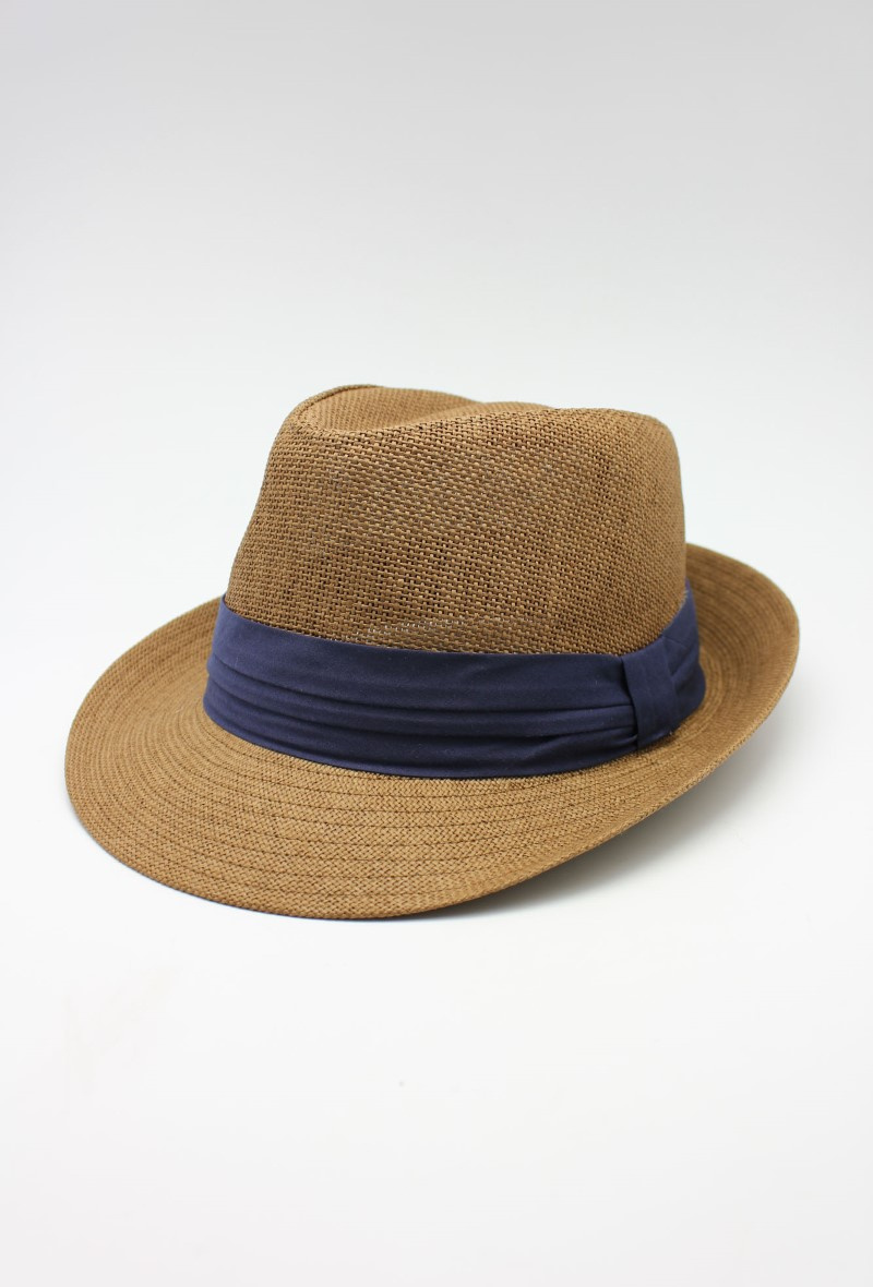 Grossista Hologramme Paris - Cappello di carta con nastro blu scuro