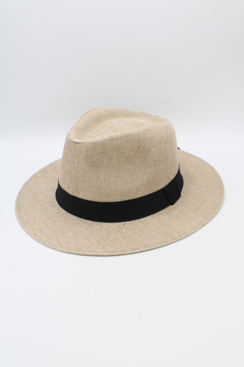 Wholesaler Hologramme Paris - Wide Grosgrain Polyester Hat Black