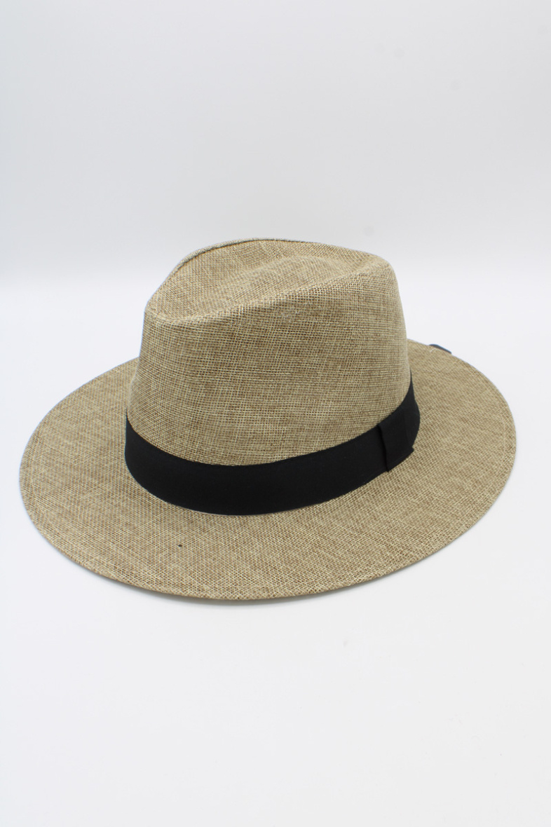 Wholesaler Hologramme Paris - Wide Grosgrain Polyester Hat Black