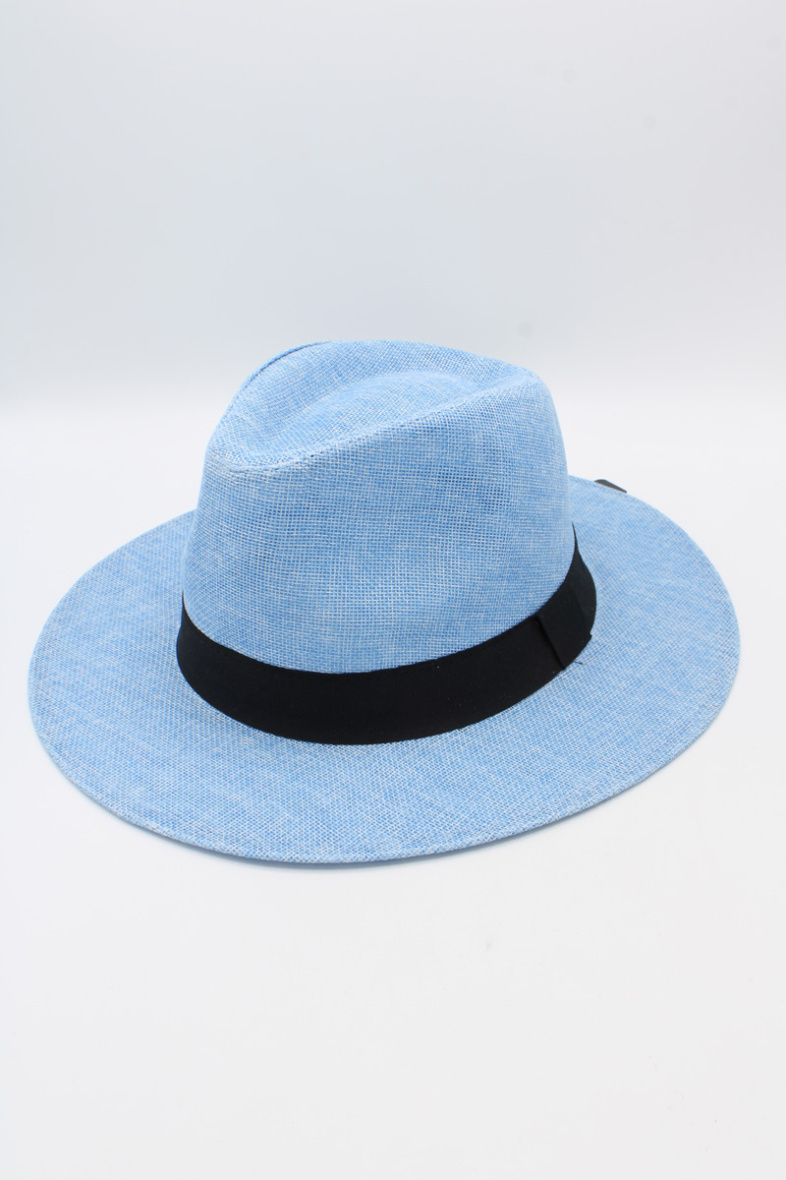 Wholesaler Hologramme Paris - Wide Grosgrain Polyester Hat Black