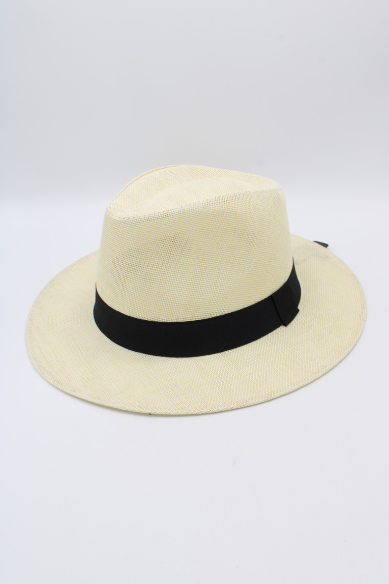 Wholesaler Hologramme Paris - Wide Grosgrain Polyester Hat Black