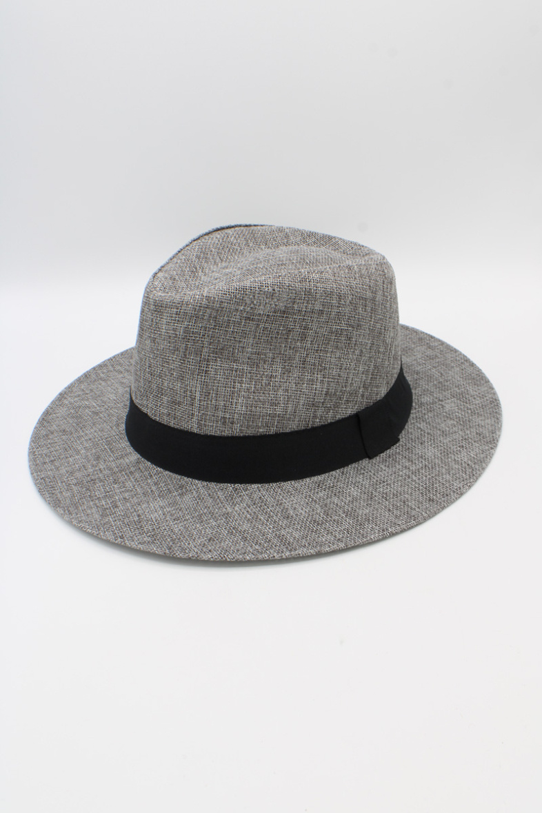Wholesaler Hologramme Paris - Wide Grosgrain Polyester Hat Black