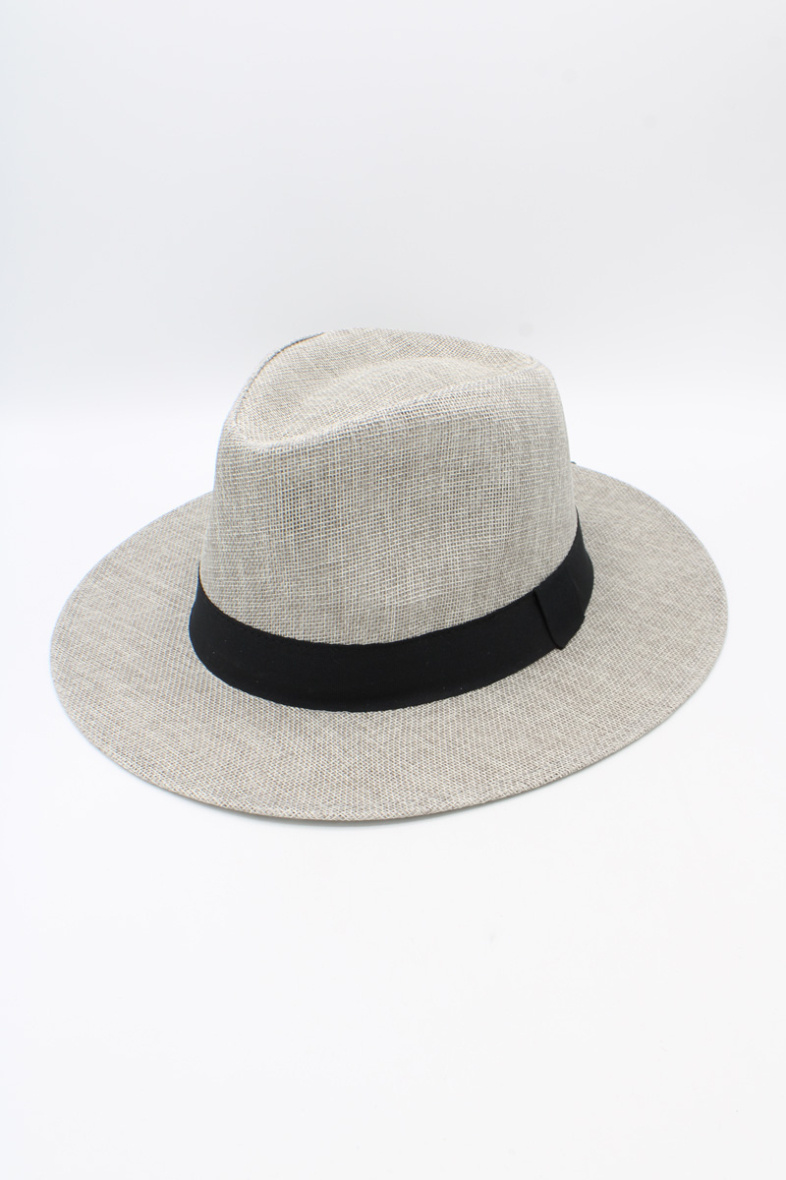 Wholesaler Hologramme Paris - Wide Grosgrain Polyester Hat Black