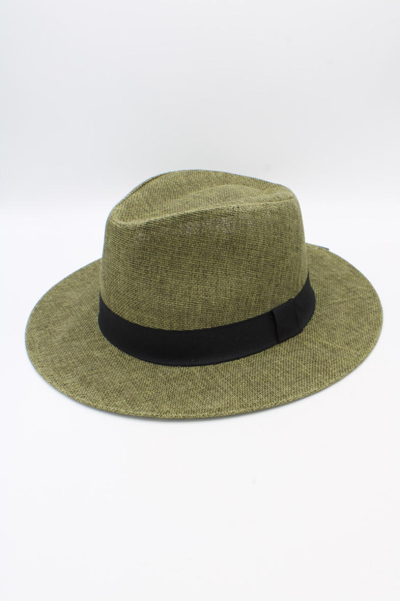 Wholesaler Hologramme Paris - Wide Grosgrain Polyester Hat Black