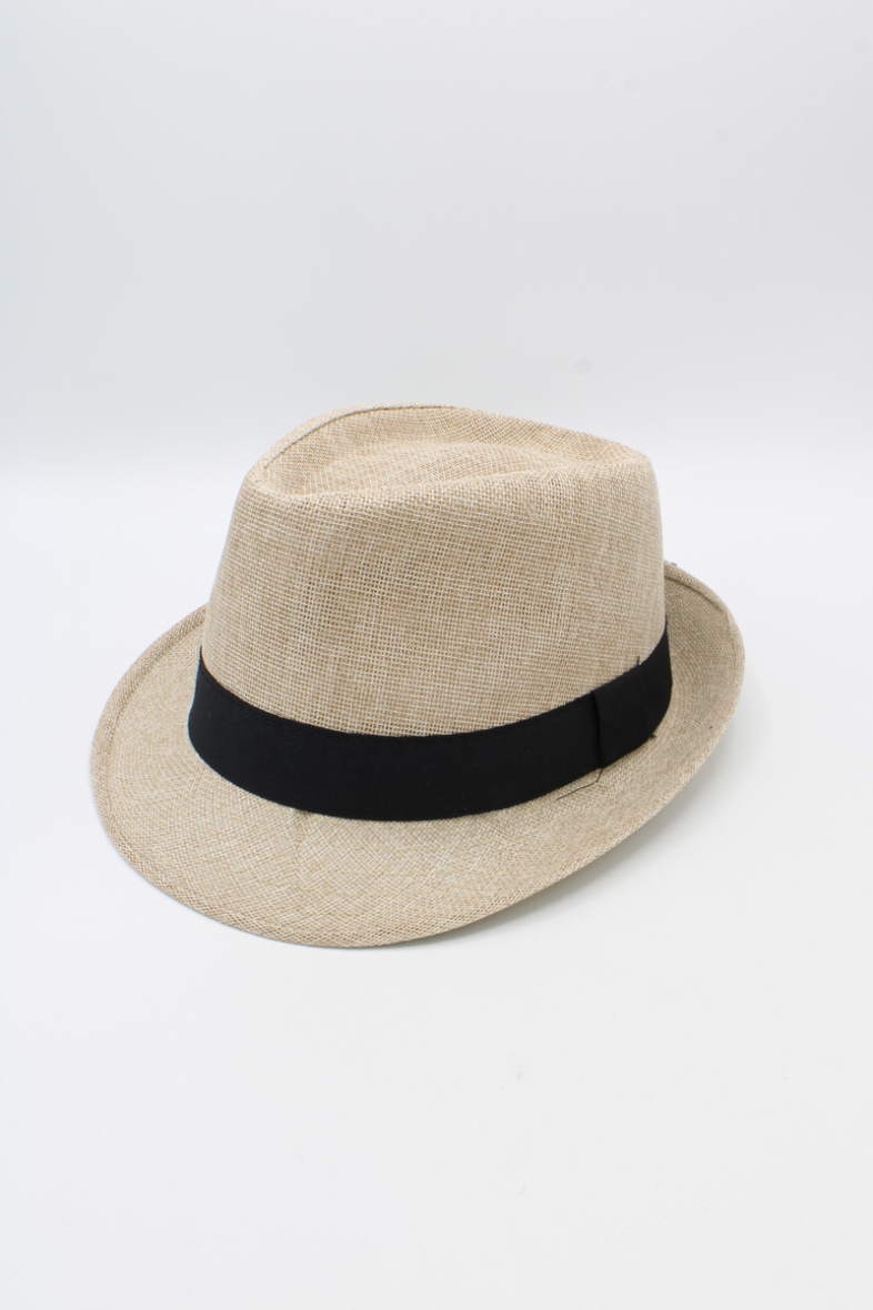 Wholesaler Hologramme Paris - Black Grosgrain Polyester Small Brim Hat