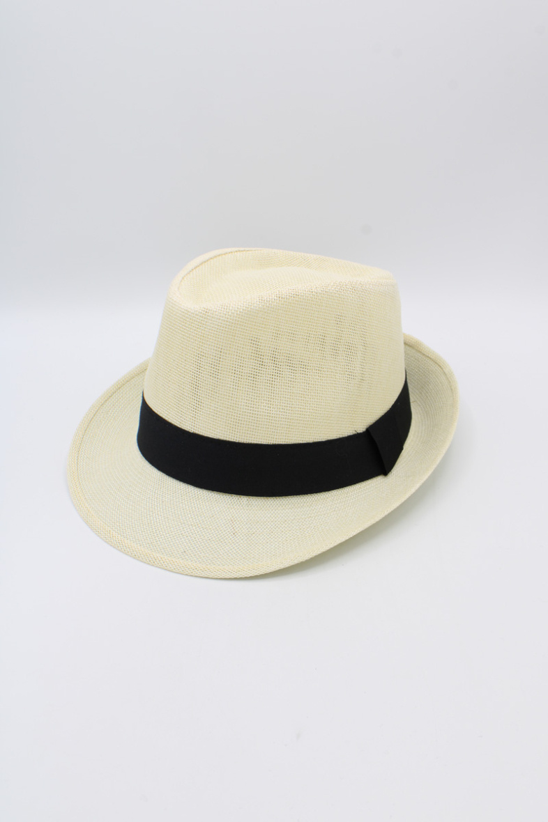 Wholesaler Hologramme Paris - Black Grosgrain Polyester Small Brim Hat
