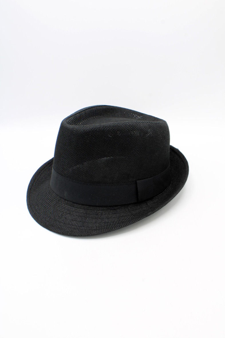 Wholesaler Hologramme Paris - Black Grosgrain Polyester Small Brim Hat