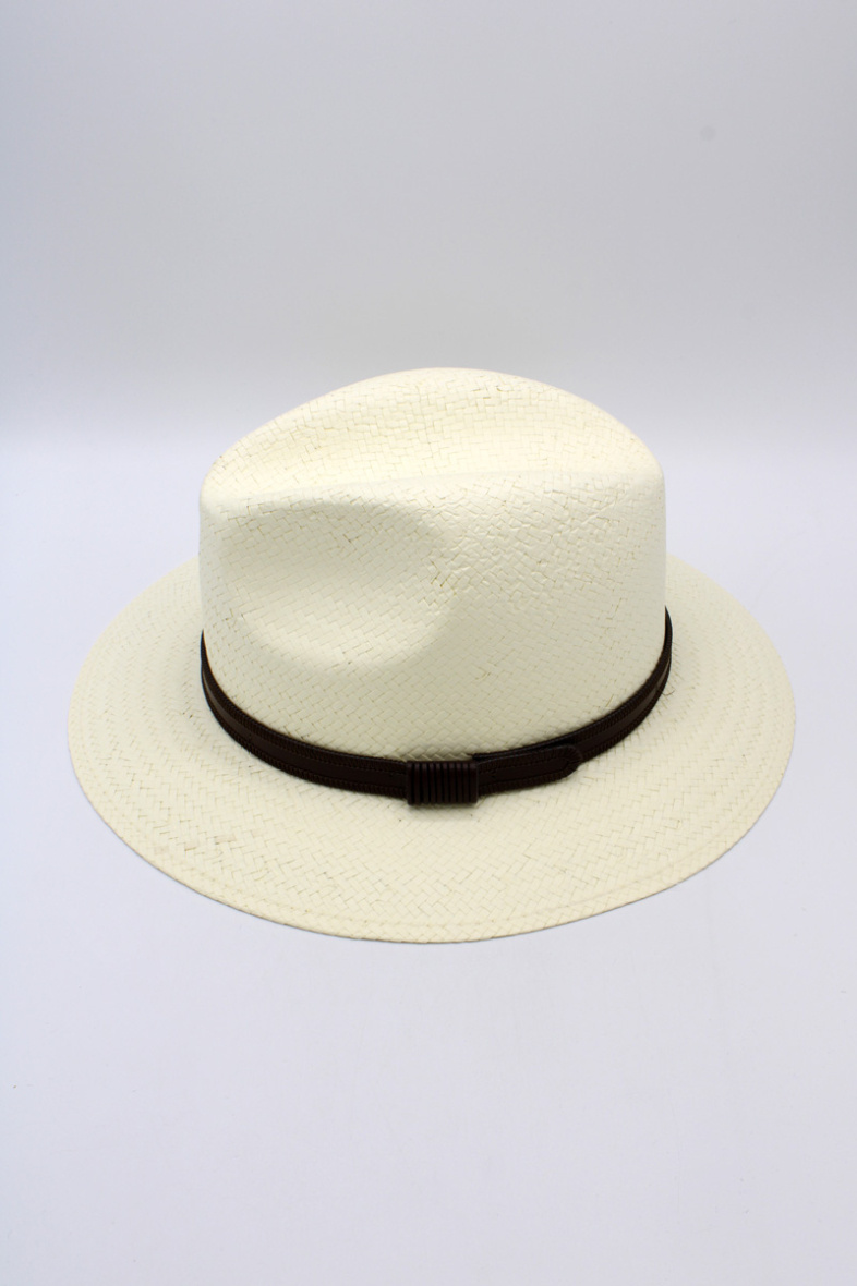 Grossiste Hologramme Paris - Chapeau – Art 01-100×2 Cuir 21S4 Marrone