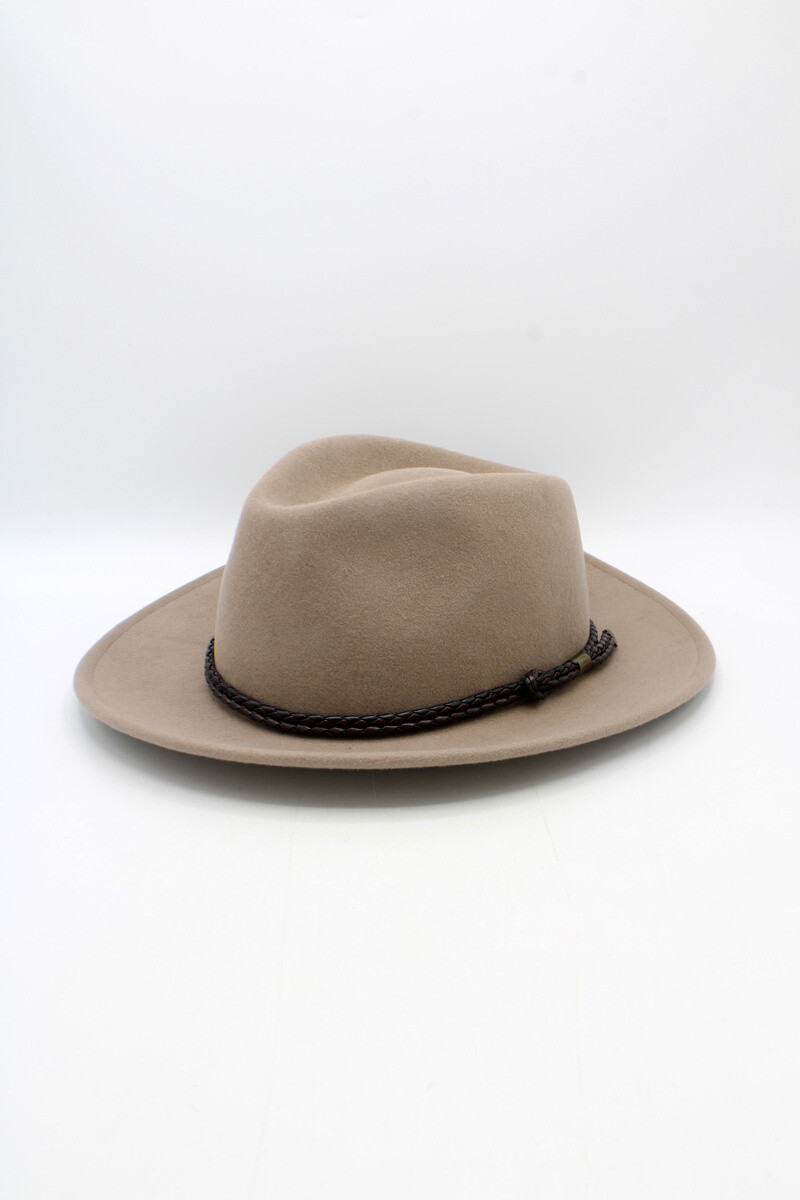 Grossista Hologramme Paris - Cappello classico liscio con nastro intrecciato e impermeabile