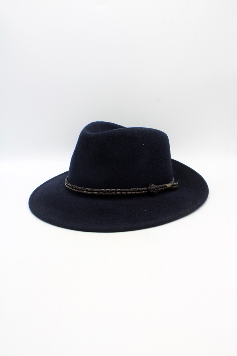 Grossista Hologramme Paris - Cappello classico liscio con nastro intrecciato e impermeabile