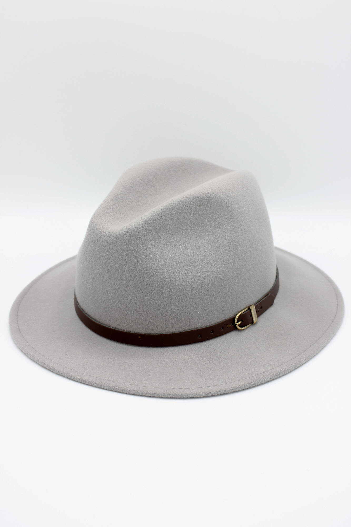 Grossista Hologramme Paris - Fedora italiano in pura lana classica con cintura in pelle