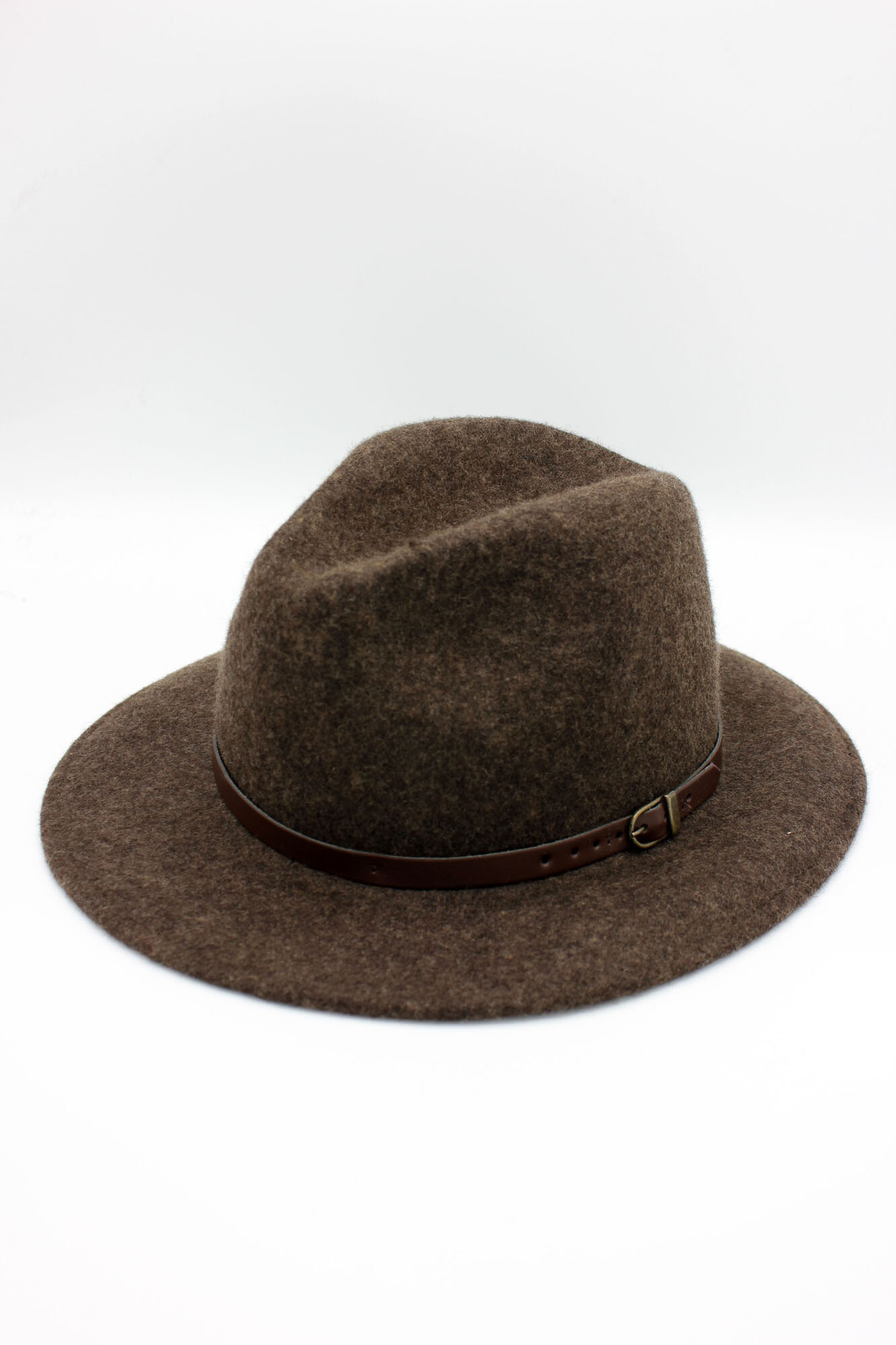 Grossiste Hologramme Paris - Fedora Italien en pure laine Nouveau-Art.02 Mix Marron