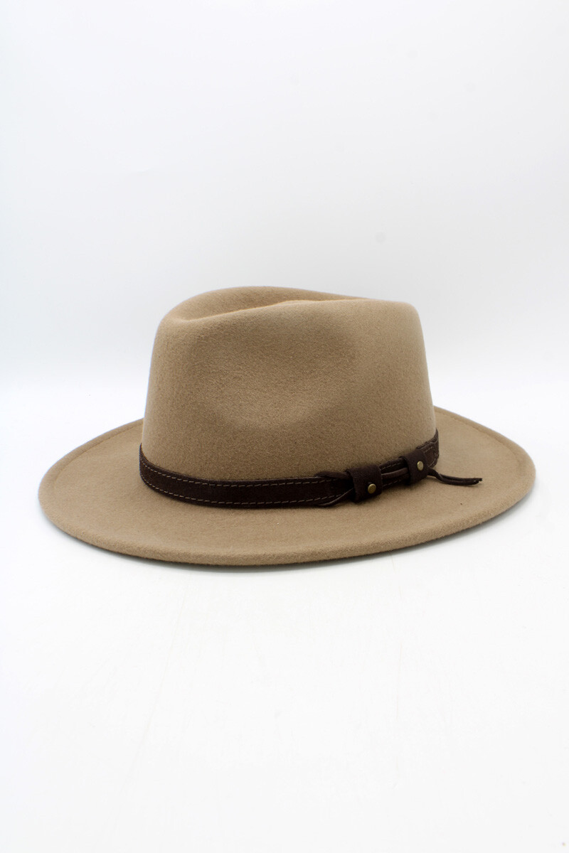 Grossista Hologramme Paris - Cappello italiano in pura lana, impermeabile e pieghevole, con cintura