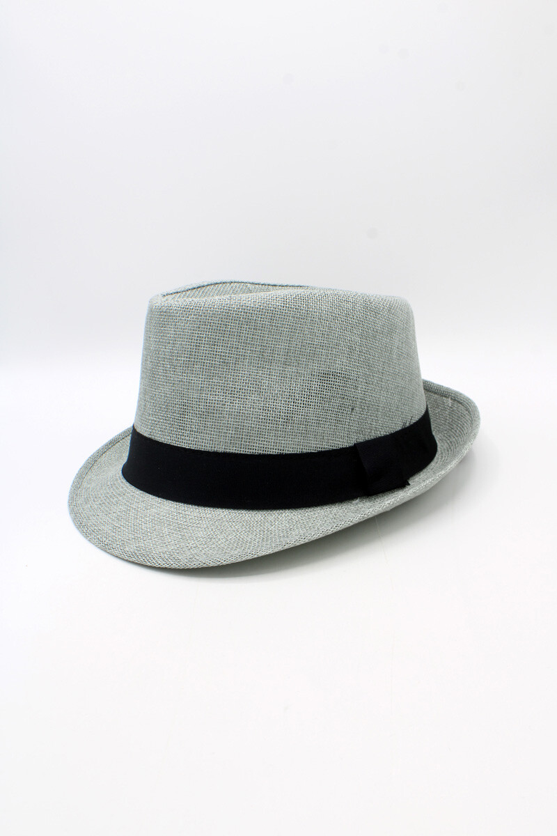 Wholesaler Hologramme Paris - Black Polyester Small Brim Hat with Grosgrain