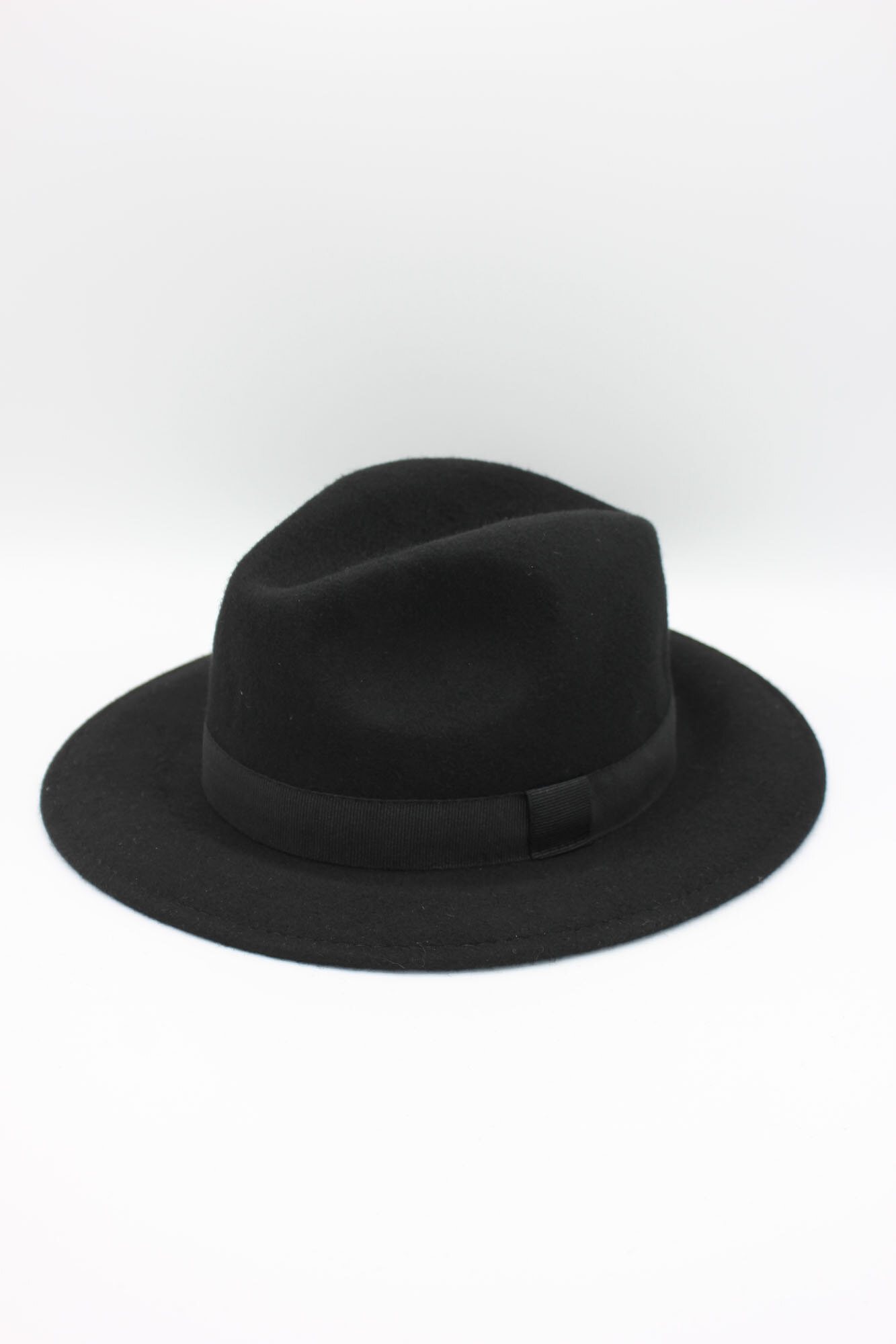 Grossista Hologramme Paris - Fedora italiano in pura lana classica con nastro